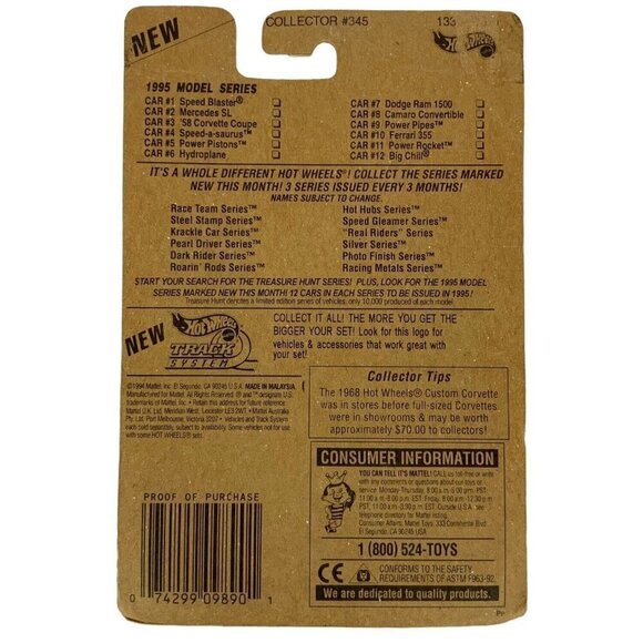 Hot Wheels 1995 Model Series Speed A Saurus Dinosaur No 4 Of 12 Cars 345 NEW - Picture 2 of 4